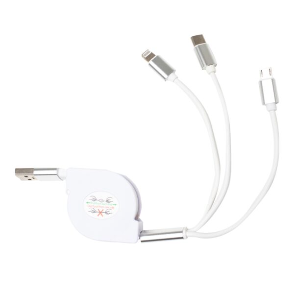 Cabo USB Retrátil 3 em 1 - Imagem 3