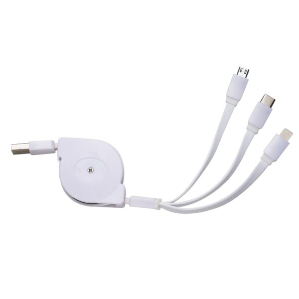 Cabo USB Retrátil 3 em 1 - Imagem 2