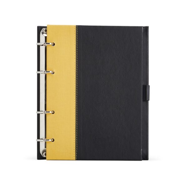 Caderno Fichário de Couro Sintético
