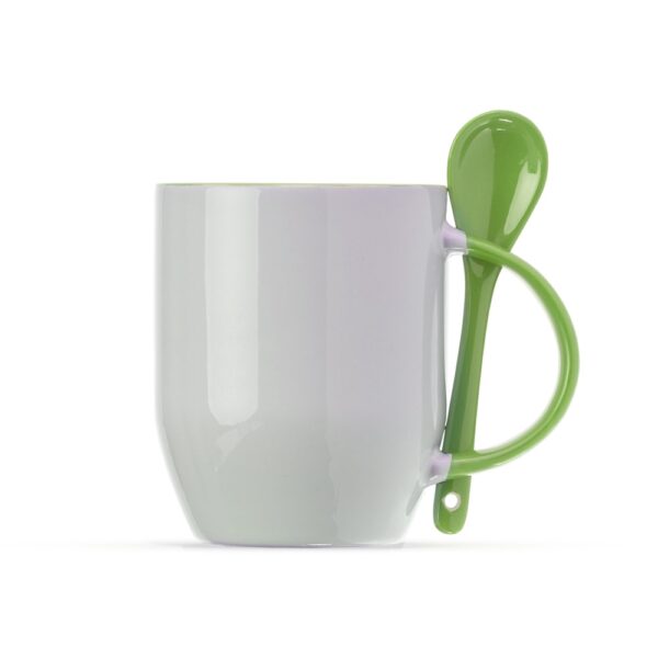 Caneca Cerâmica 350ml com Colher
