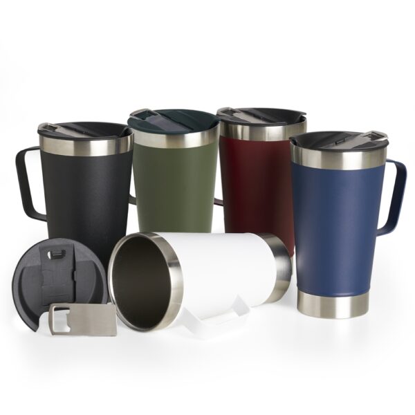 Caneca Térmica Inox com Abridor 500ml - Imagem 2