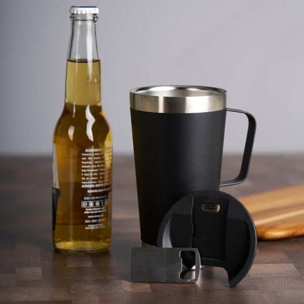 Caneca Térmica Inox com Abridor 500ml - Imagem 6