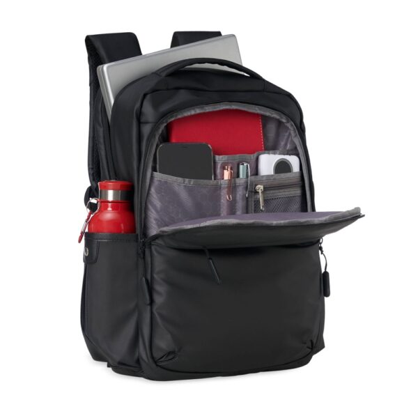 Mochila Couro Sintético USB 20 Litros - Imagem 4