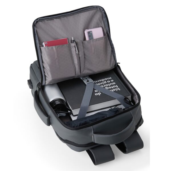 Mochila Couro Sintético USB 23 Litros - Imagem 2