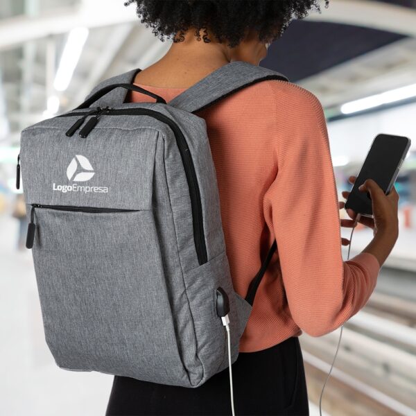 Mochila de Nylon USB 21L - Imagem 7
