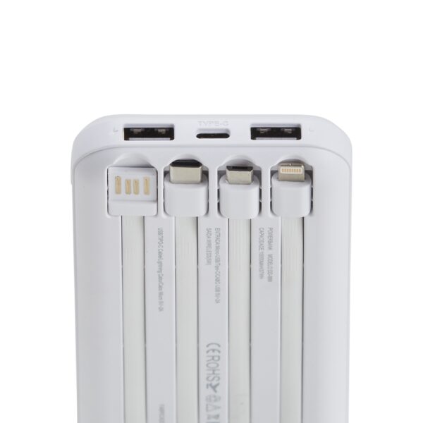 Power Bank 10.000mAh com Carregamento via Indução ou via Cabo - Imagem 4