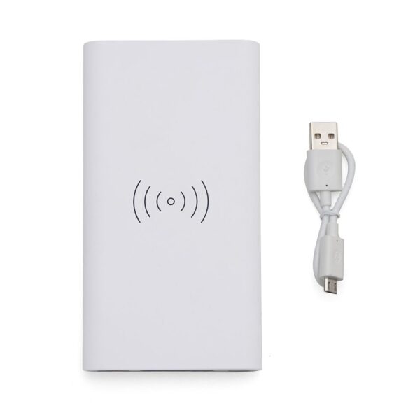 Power Bank 8000mAh com Carregamento via Indução ou via Cabo - Imagem 3